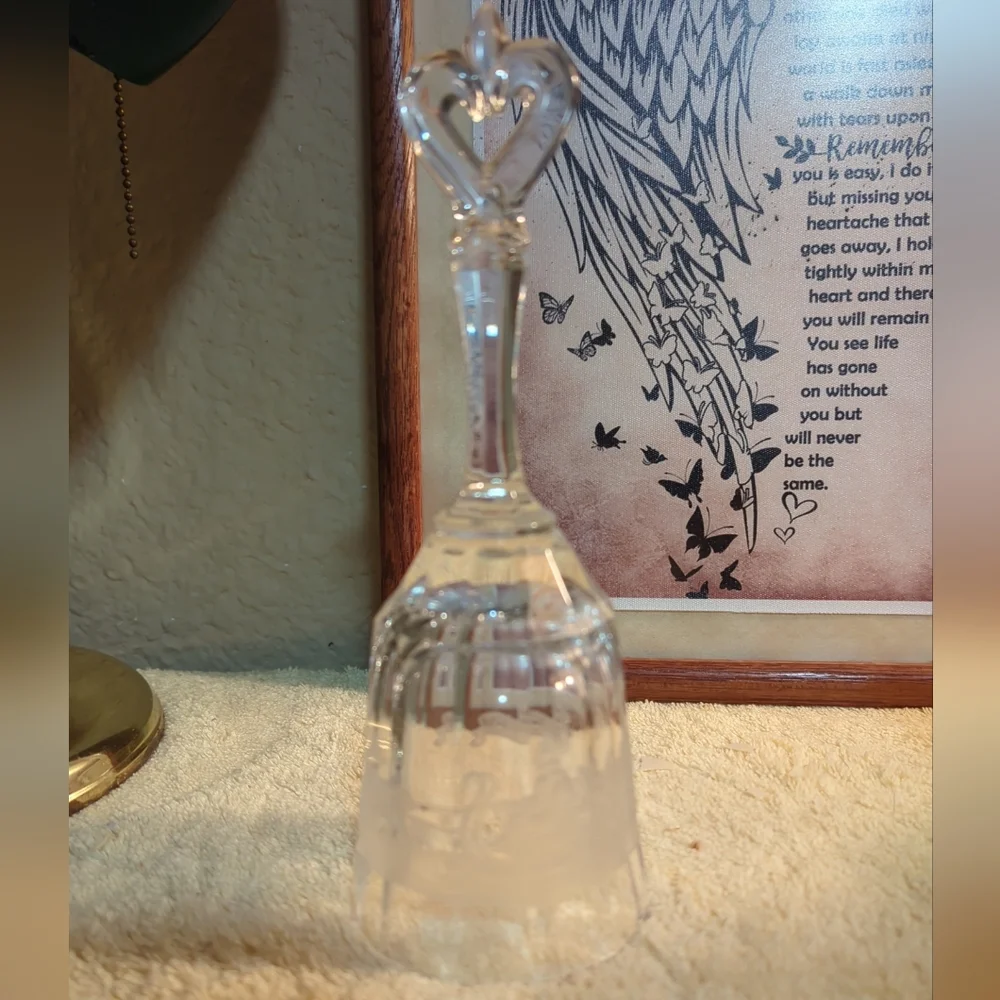 Vintage ✓1978✓ Holiday Full Crystal Candle Snuffer Santa Sleigh Marked 1978